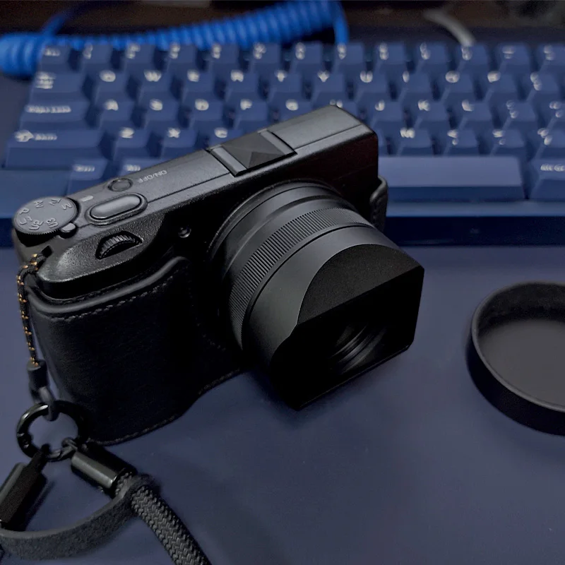 Bayonet Metal Square Lens Hood for Ricoh GR III GR IIIX GR3 GR3x Standard Fitlers Can Be Installed