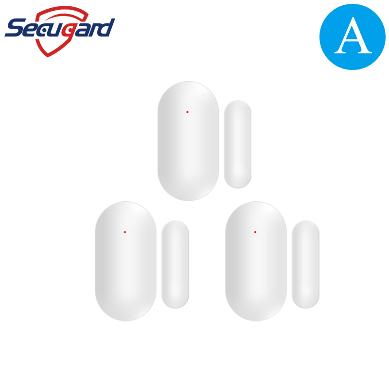 433 MHz deursensor draadloze deurmagneetdetector open raamsensoren voor ons huis inbraakalarmsysteem: WHITE