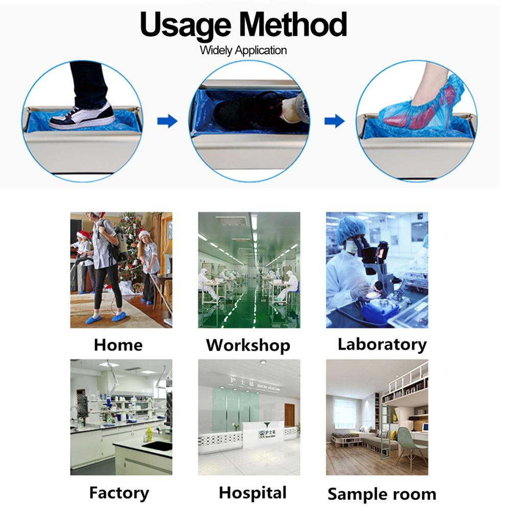 Distributore automatico di copriscarpe copriscarpe automatico macchina casa ufficio macchina per film monouso impostato di scarpe nuove