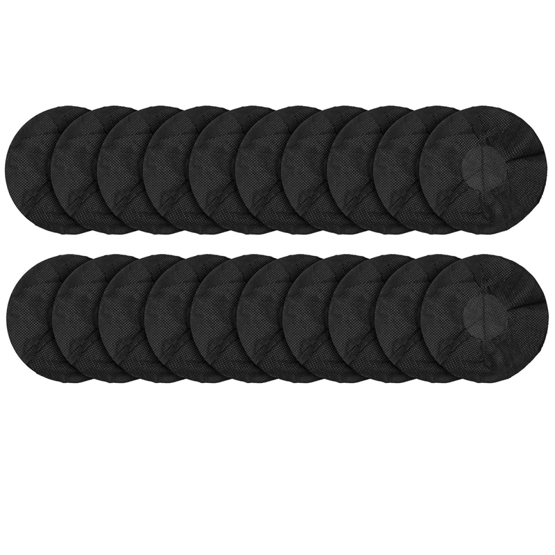 100 Uds. Cubierta sanitaria no tejida para auriculares, cubiertas desechables, funda sanitaria para auriculares, fundas de tela para auriculares, funda para almohadillas para los oídos: Marrón