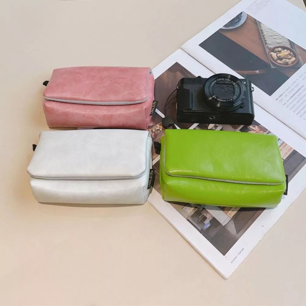 PU Camera Bag Waterproof Shockproof Digital Camera Case Convenient Multi-functional Photography Bag DSLR Camera