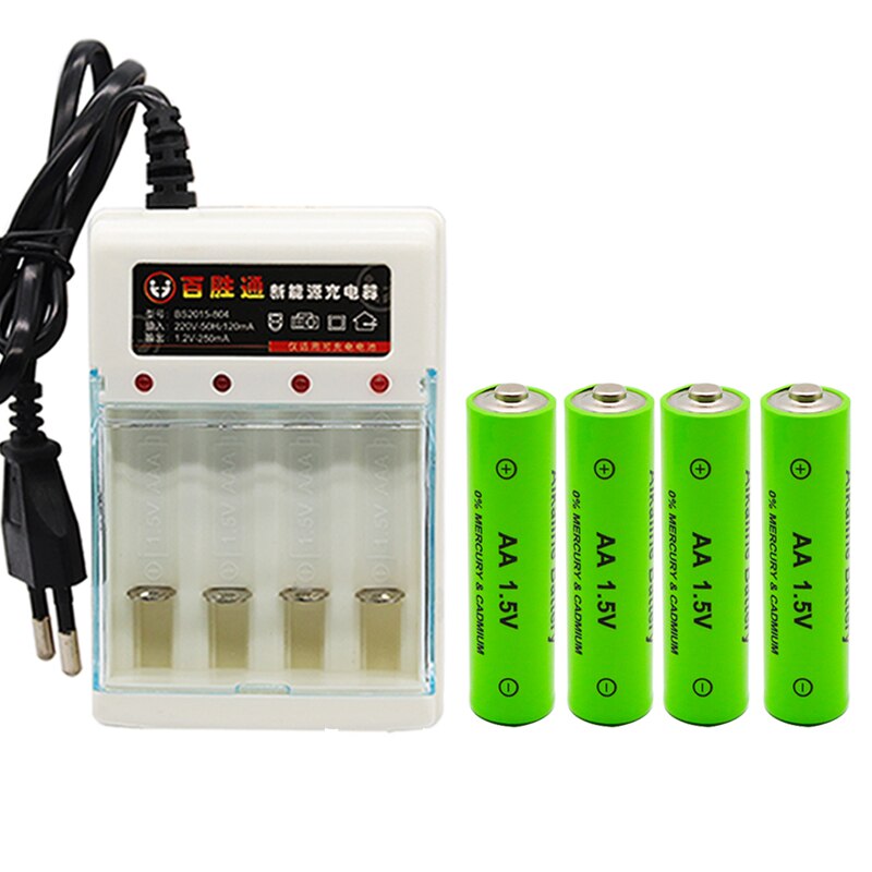 AA Batterie 3000 1,5 V Quanlity Akku AA 3000mAh NI-MH 1,5 V Wiederaufladbare 2A Batterie 3000mAh + ladegerät