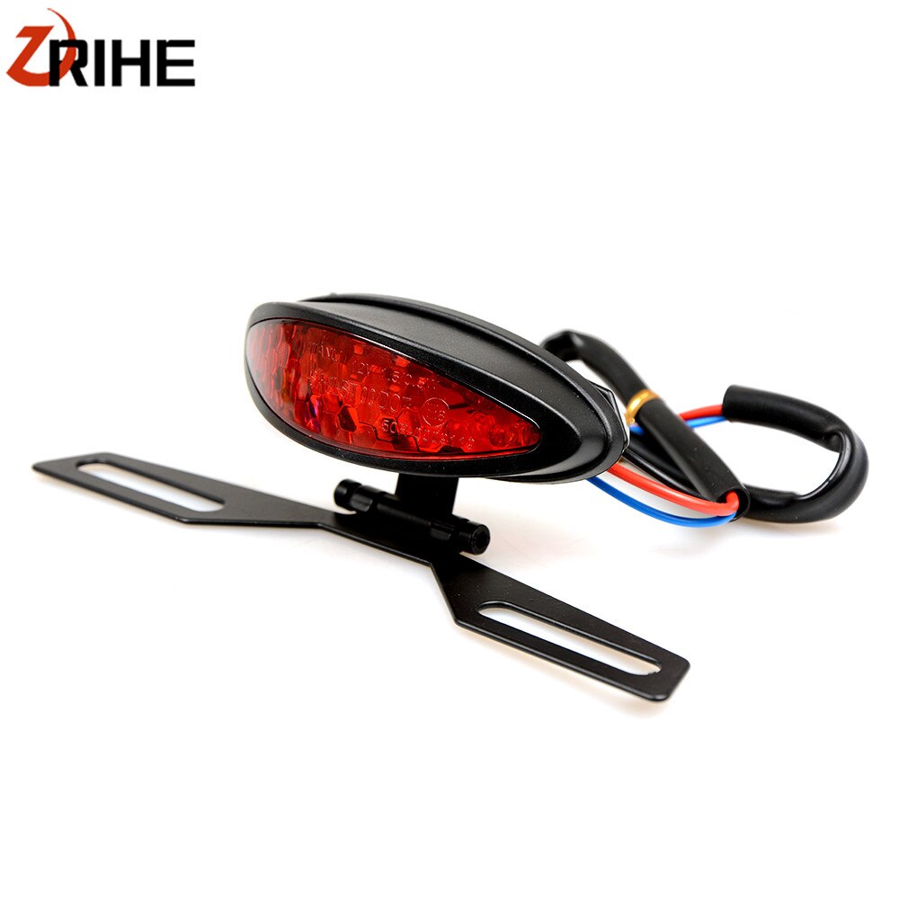 Universal Motorcycle Tail Rear Light Red LED Lamp Brake Stop Light Moto Turn Signal For Kawasaki ZX 6R 9R ZR7S ZX900 ZZR600 Z900: Default Title