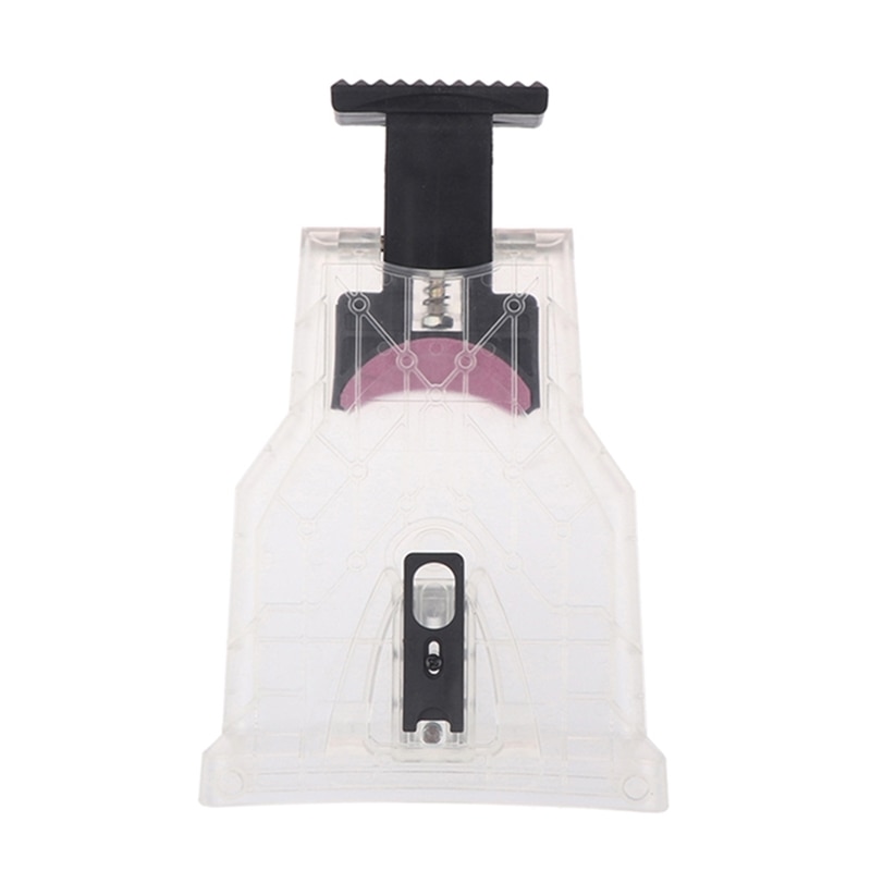 Chainsaw Teeth Sharpener Portable Sharpen Chain Saw Bar-Mount Fast Grinding Sharpening Chainsaw Chain Woodworking Tools: Transparent