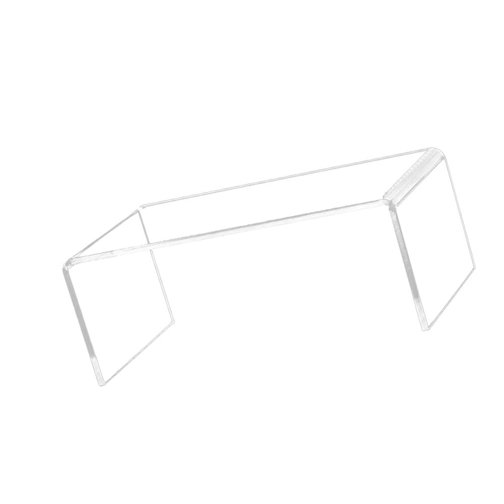 3 Pcs U Shaped Acrylic Storage Rack Clear Shelf Display Stand Desktop Organizer Holder for Model Bag Shoes - Size