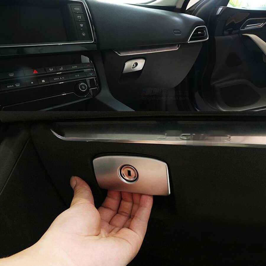 Voor Jaguar Xe Xf F-PACE Auto Passagiersstoel Handschoen Opbergdoos Handvat Trim Auto-Styling Sticker abs