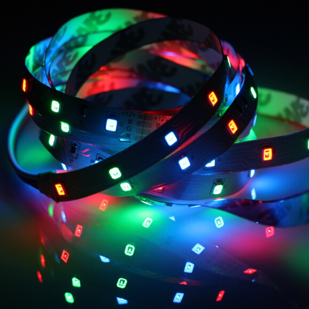 Dc 12 V Volt Strip Led Light Tape 2835 Rgb Waterdichte 1-5 M 12 V Dc 60LED/ M Rgb Led Strip Tape Lamp Diode Flexibele Tv Backlight: RGB / Waterproof 5M