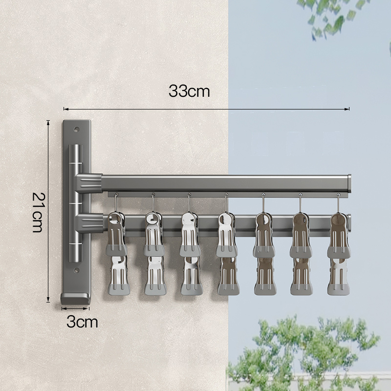 Ganchos de pared para baño, colgador de estante, barra de toalla, toallero plegable, varillas para ropa, calcetines para balcón, sujetador, colgador de toallas, accesorios de baño: Amarillo claro