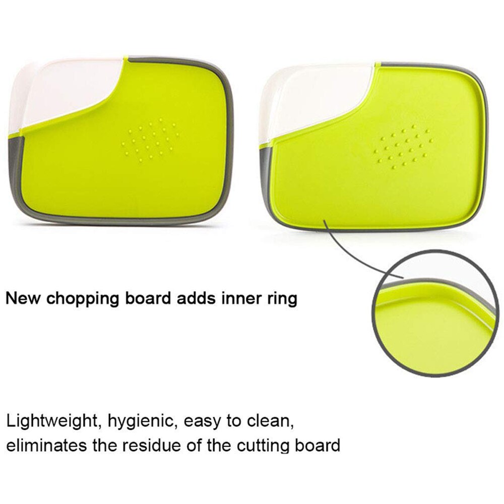 Double-sided Rice Shell Cutting Board Mildew Kitchen Chopping Board Baby Food Supplement Drain Sink Bamboo Straw Chopping Board