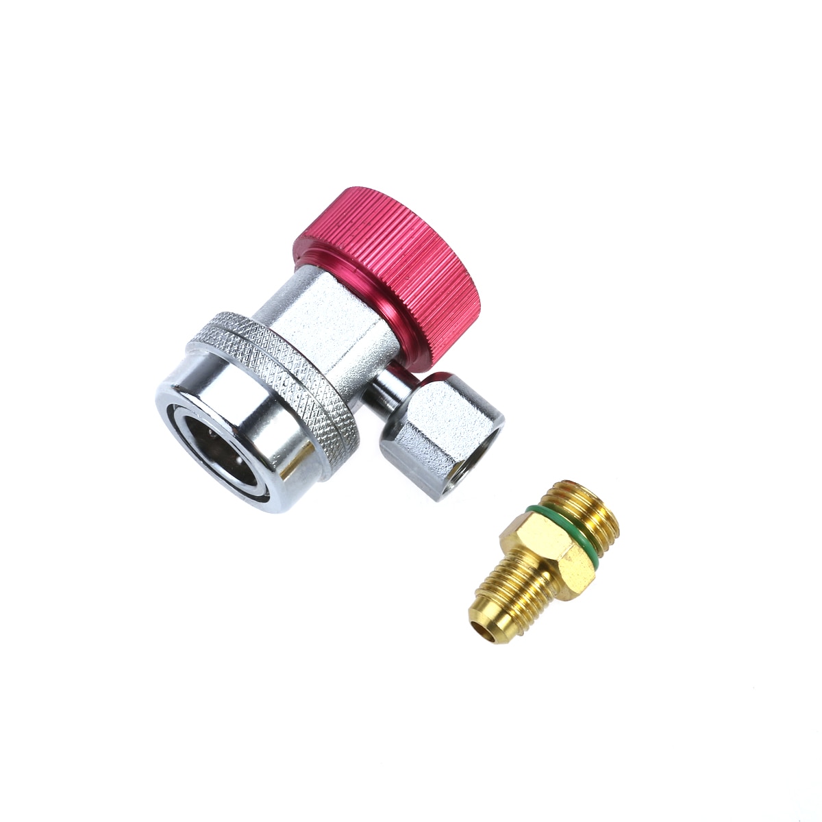 2pcs Auto Car Air Conditioning R134a Quick Coupler Connector Adapter For Car Air Conditioning Installation A35