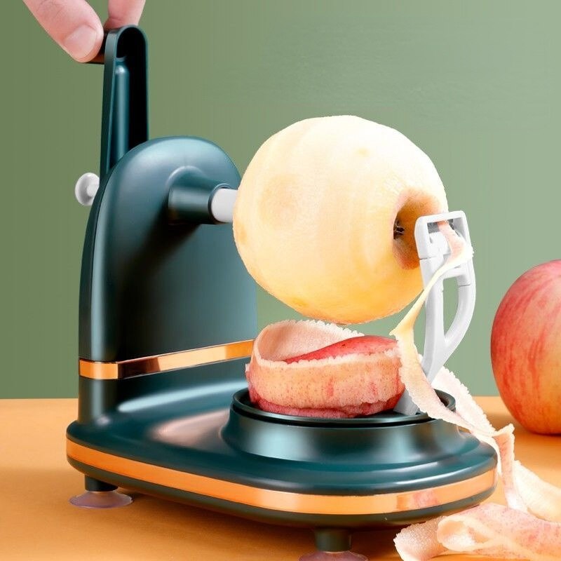 Appelschiller Corer, Roterende Handslinger Perenschiller Appelsnijder en Corer met Krachtige Zuigbasis, Roestvrijstalen Mes Fruit- en Groenteschiller voor Aardappelen en Groenten