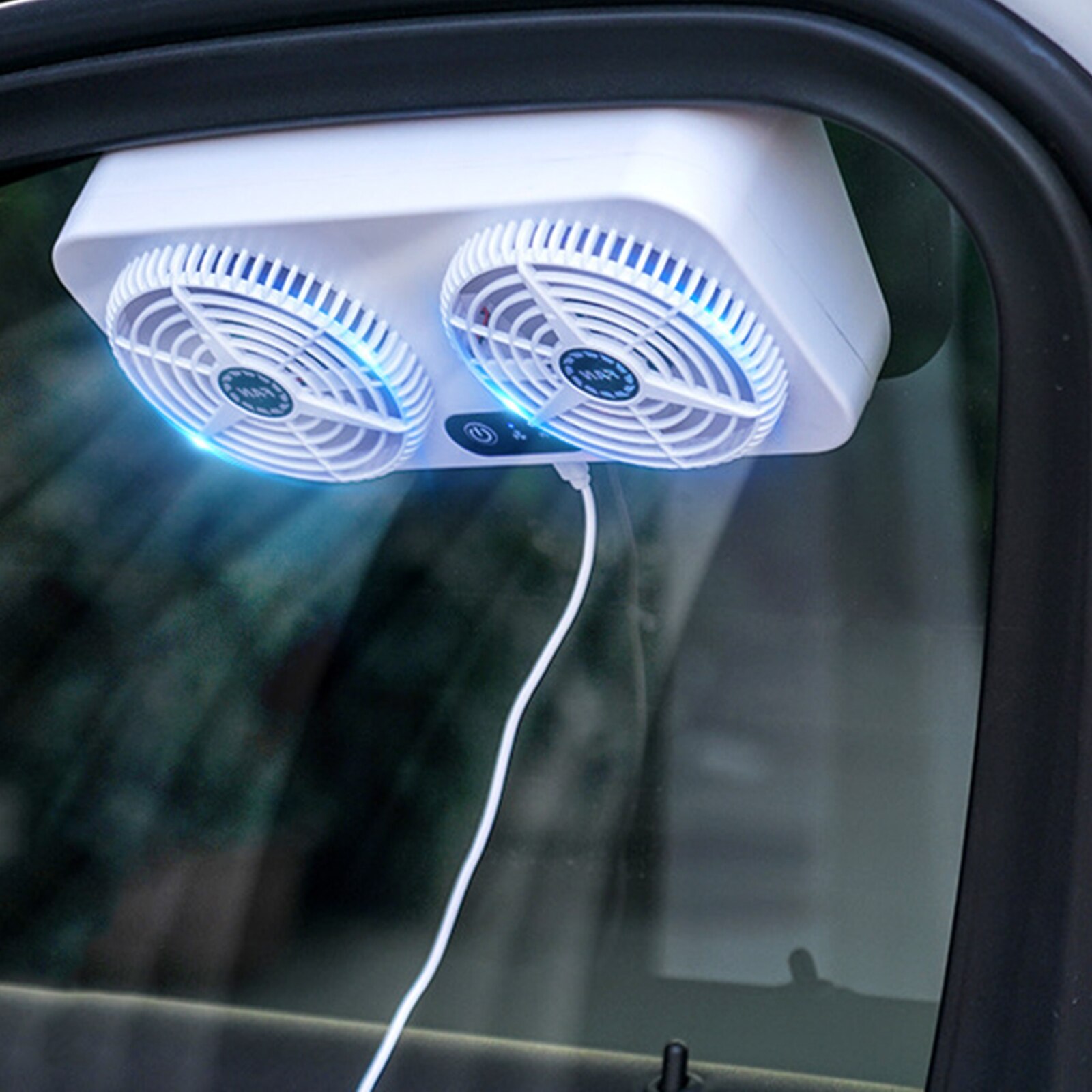 Auto Ventilator Voertuig Luchtcirculatie Ventilator Voertuig Koeling Tool Auto Ventilator Usb Opladen Ventilator Ventilator Auto Ventilatie