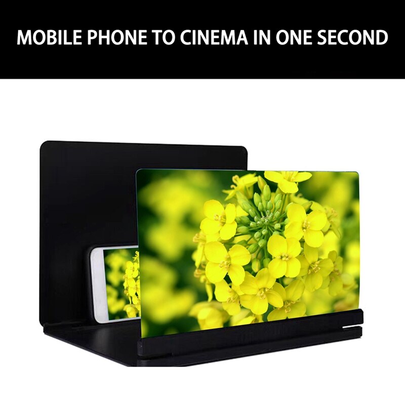 10 Inch Mobile Phone 3D Screen Video Magnifier 10 Inch Folding Enlarged Smartphone Movie Amplifying Projector Bracket