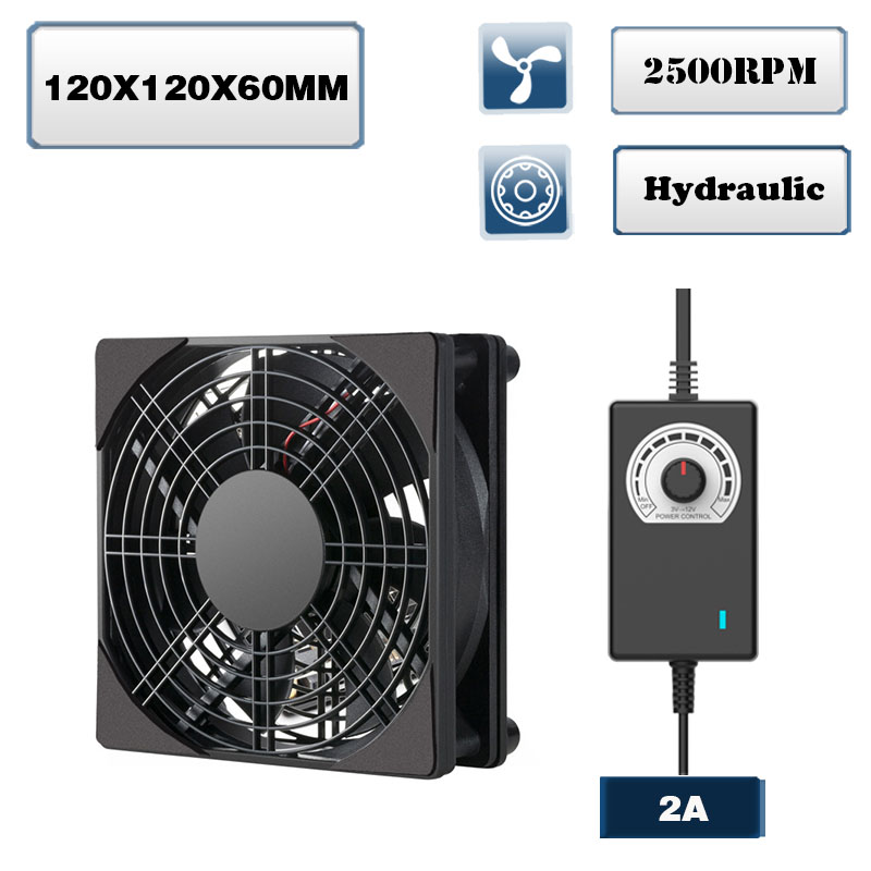 Routerfläkt tv-boxfläkt 120mm 240mm 360mm gör-det-själv-tv-boxkylfläkt med hastighetsregulator 80v-240v & skyddande nät skrivbordskylfläkt: 3mm / Grön