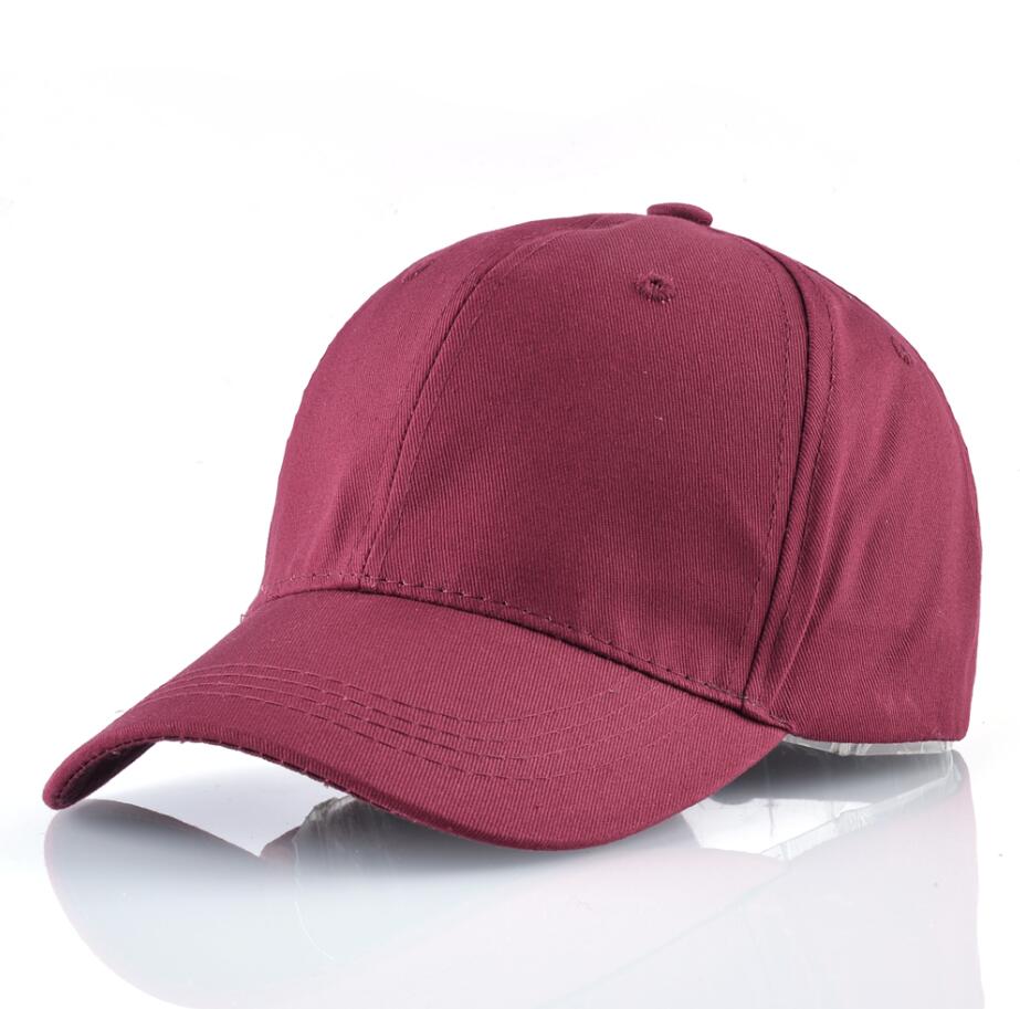 Baseballowy dla obu płci czapki dla mężczyzn kobiety 100% bawełna stałe czapki tirówki czarna czapka typu Snapback kości Mosculino na wolnym powietrzu zwykły regulowana czapka golfowa: Red3