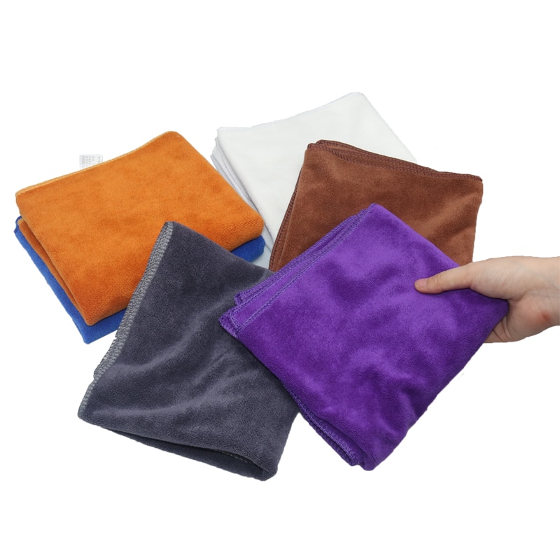 1 stk mikrofiber rengøring auto blød klud vaskeklud håndklæde støv 30*75cm bil hjem rengøring mikrofiber håndklæder 8 farver