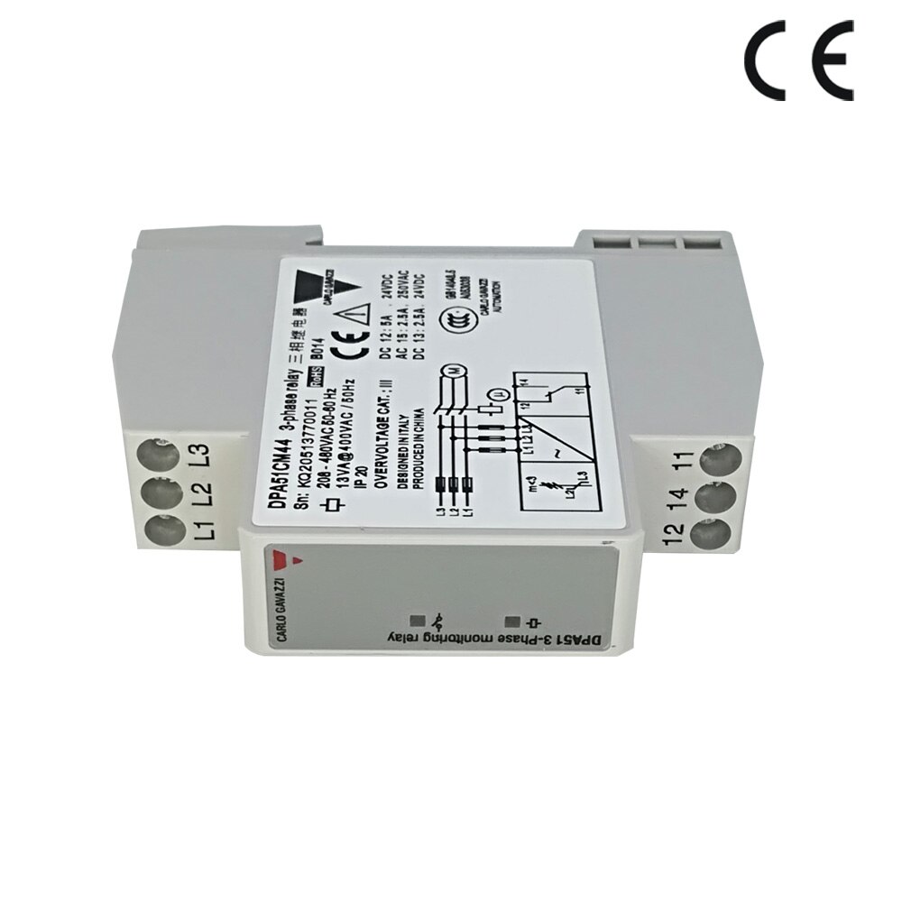 Phase sequence protector three successive electrical appliances DPA51CM44 power supply protection relay