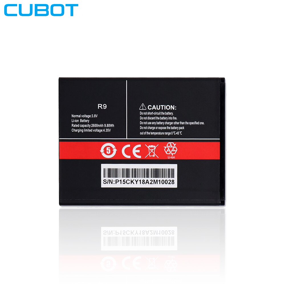 Originele Smartphone Batterij Voor Cubot R9 (3.8V, 2600 Mah)