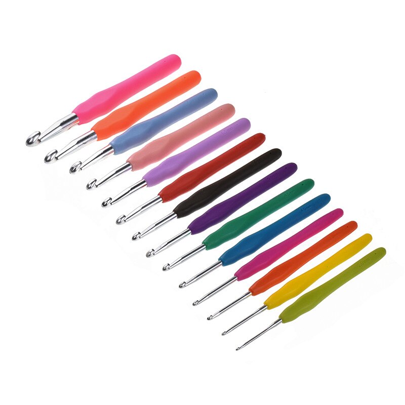 Crochet Hook Set Needle Ergonomic Crochet Hook Handle Crochet Needles Knitting Needles Hook For Chunky Yarns Sewing Accessories