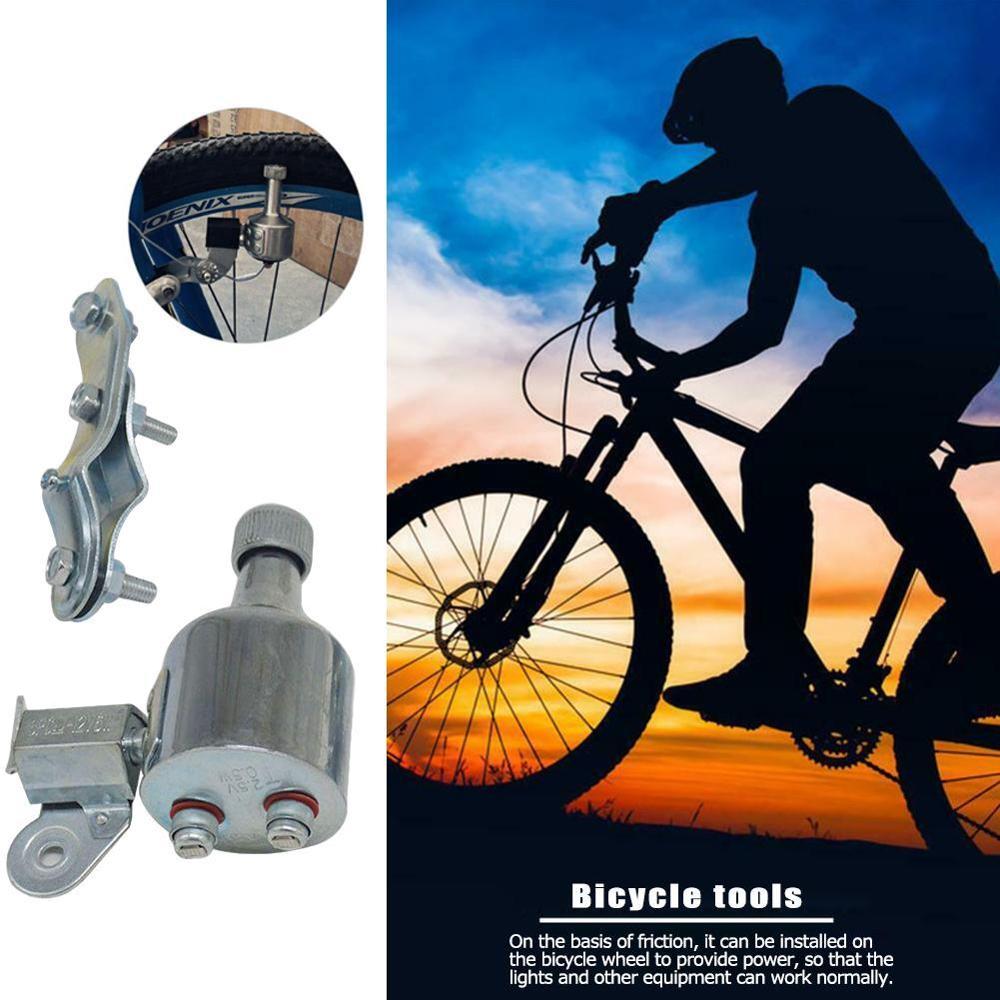 Dinamo trasero de 12V 6W motorizado, luz trasera, , generador de luz de fricción para bicicleta al aire libre, Universal, Easy Head In Y8Z6