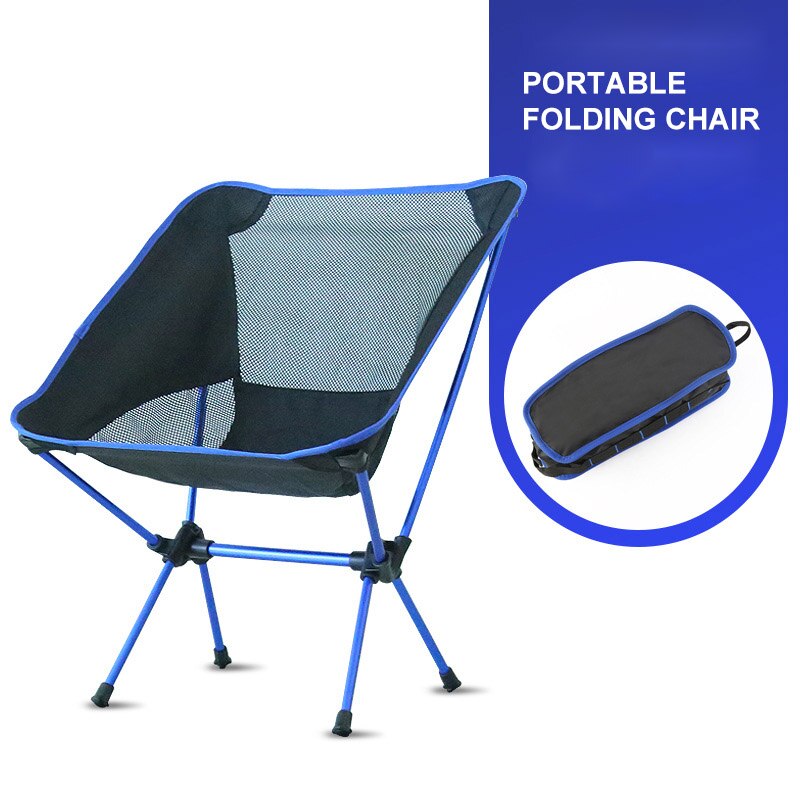 Ultra-Light Outdoor Folding Chair High Load Aviation Aluminum Alloy Chair Camping Portable Beach Hiking Picnic Fishing Chair