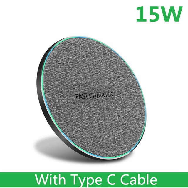 30W Qi Draadloze Oplader Dock Voor Samsung S20 S21 Note 10 20 Iphone 12 11 Xs Xr 8 Airpods pro Type C Inductie Snel Opladen Pad: 15W
