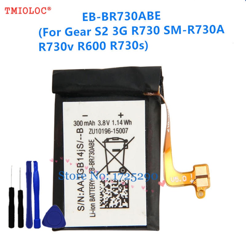 EB-BR730ABE Battery EB-BR720ABE For Samsung Gear S2 classic SM-R720 R732 Gear S2 3G R730 + tools