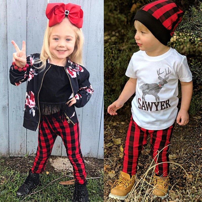 Weihnachten Rot Plaid Hosen Neugeborenen Kinder Baby Mädchen Jungen Hosen Bottoms Nette Baby Kleidung Schottland Hosen 6M 12M 18M 24M 3T