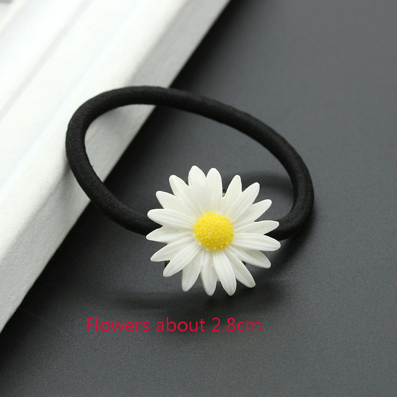 Mini Daisy Haar Clip Charms Bloem Elastische Haar Ring Touw Bands Haarspelden Paardenstaart Meisjes Kids Houder Haar Styling Accessoires