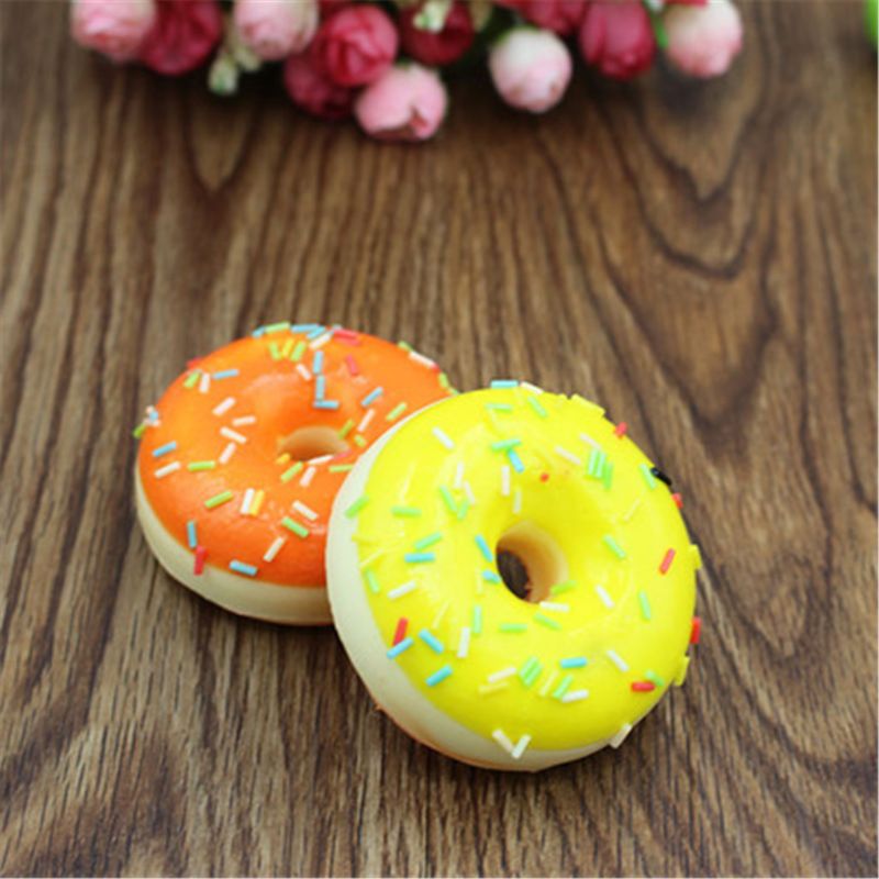 Squishy Doughnut Slow Rising Charms Toy Stress Relief Toys Squishy Food