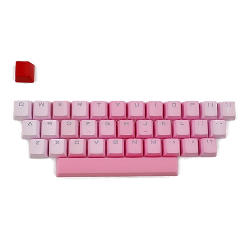 RGB PBT 35 Keys OEM Double Shot Backlit Keycaps for Cherry Mechanical Keyboard: C