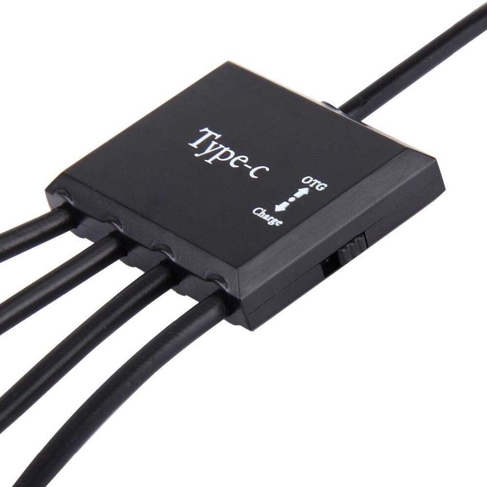 Hub Portatile 4 in 1 USB-C / Type-C to 3 Ports USB 2.0 OTG HUB con Micro USB adapter