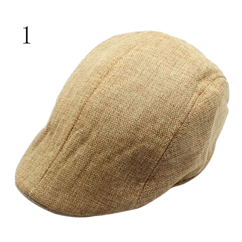 1 stk herre vintage sildebens flad kasket peaked ridehat baret country golfhatte: 1