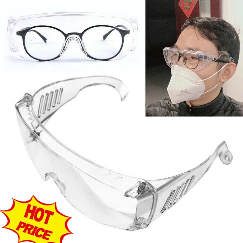 Transparent Safety Goggles Glasses Eye Protection Work Lab Anti Dust Clear Lens Work Protective Anti-fog Seal Eye Protection
