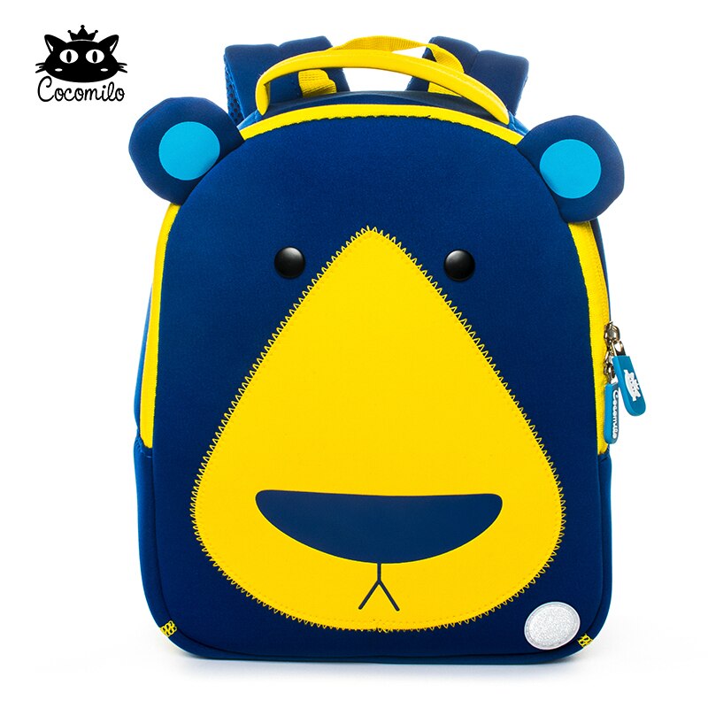 Cocomilo Fabrik Preis 3D Gelb Kaninchen Kleinkind freundlicher Schule Tasche für freundlicher Wasserdicht Tiere Anti Verloren Mochila Infantil: Blau Bär