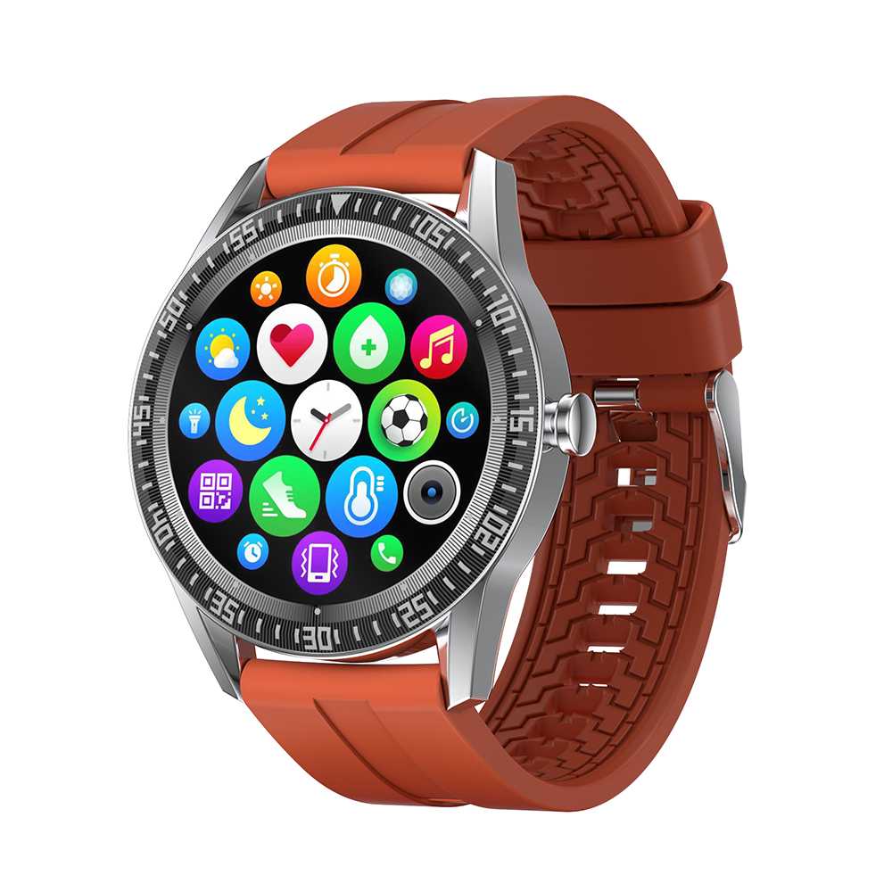 [bluetooth-anruf] bakeey  n70 smartwatch mit mehreren zifferblättern, herzfrequenz- und blutdruckmessung, bluetooth-smartwatch für männer und frauen: Orange