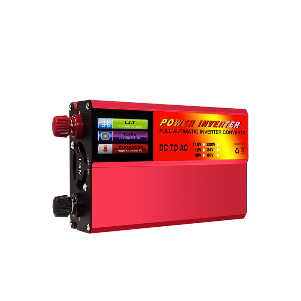 Universal- Spannung Konverter, Energie Wandler, 500W 4USB Energie Regler Digital Anzeige Energie Konvertieren DC 12V zu AC 220V-240V