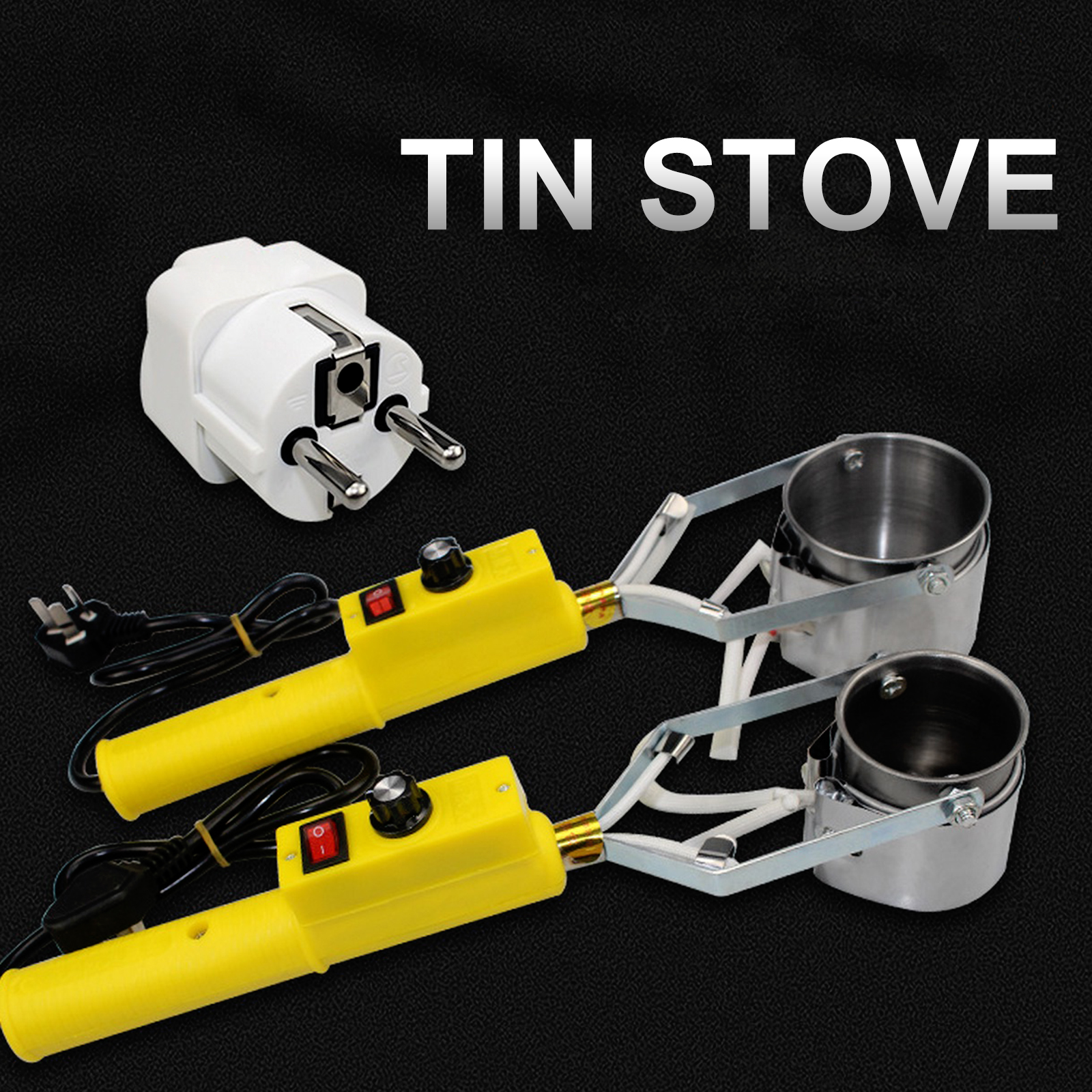 300W/500W Portable Solder Pot Tin Melting Furnace 110V 220V Wire Tinning Adjustable Temperature Control Desoldering Bath Tool