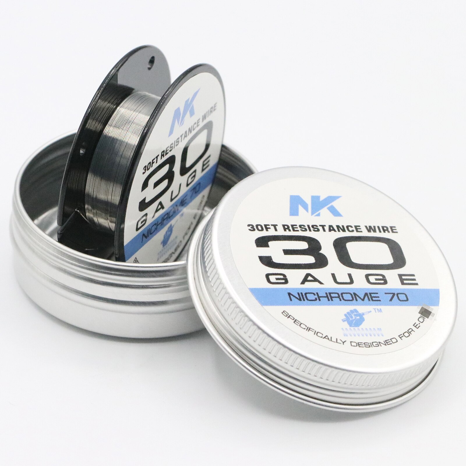 30Ft Ni80 Ni70 KA1 AWG 24 26 27 28 29 30 calibro originale NK Vape Wire per MTL RTA RBA bobina resistenza al riscaldamento filo: Ni70 30G 30Ft