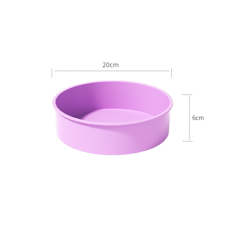 4 6 8 10 Zoll runde Silikon-Kuchenform, antihaftbeschichtet, auslaufsicher, rund, tiefe Käsekuchen-Schicht-Backformen, Kuchendosen für Geburtstags-Tier-Kuchen: MULTI