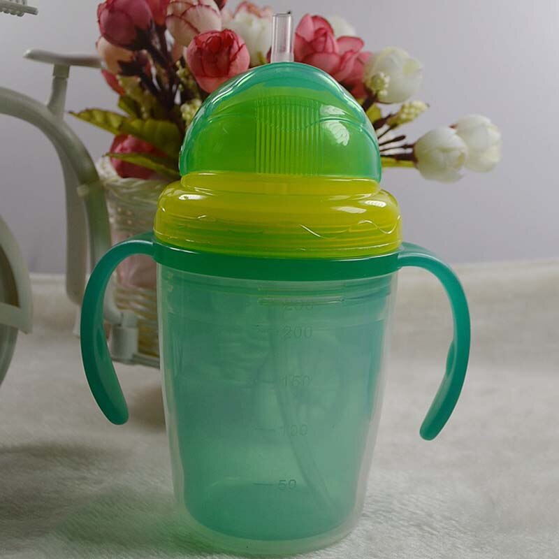 230ml schattige babybekers voor kinderen, kinderen leren eten, drinken, water drinken, drinkbeker, rietje, handvat, fles, mamadeira, tuitbeker, trainingsbeker: Groente