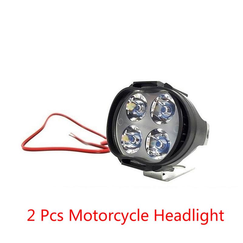 6000K Motorcycle Headlight Bulbs Moto LED Headlight Motorbike Led Moto White Super Bright Lamps Conversion Kit Bulbs: 2 Pcs