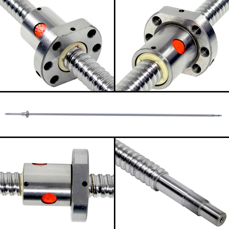 SFU1604 Kugelumlaufspindel RM1604 200 300 350 400 450 500 550 600 650 1000 1500mm Ende Maschine Ball Schraube &Ampere; einzigen Flansch BallNut Für CNC