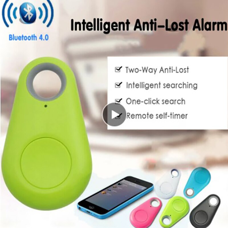 Smart Finder Verlies Alarm Bluetooth Tracker Anti-Verloren Twee-weg Alarm Zoeken Positionering Zoeken Zelfontspanner Functie mini Sleutelhanger