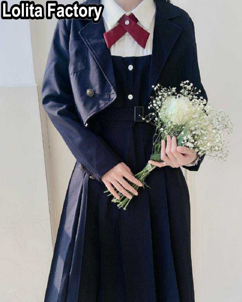 Japanese Women JK Badge short Suit Blazer Dress College Style Girl blazers Suit jacket Outwear Students School Uniform coat