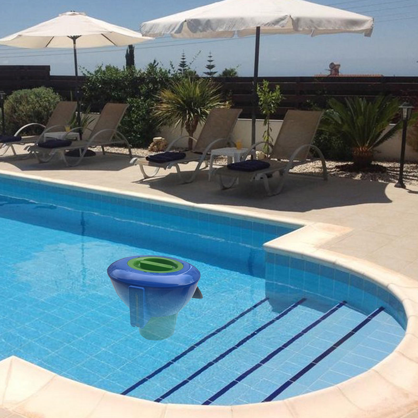 Grande piscina galleggiante Dispenser di cloro Tablet bromo distributore automatico pulizia della piscina esterna galleggiante