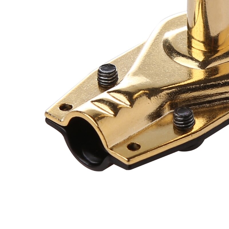 1/4" 6.35mm Mono Jack Right Angle Plug Flat Male Guitar Effects Pedal Connector