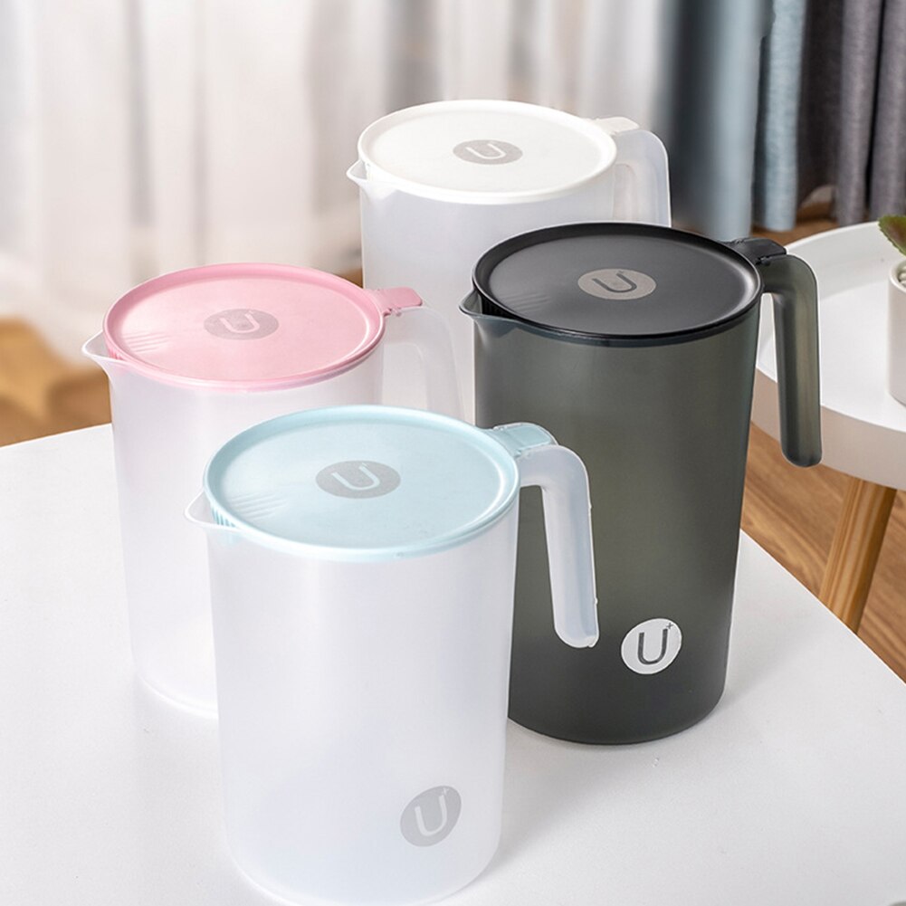 Large Capacity Beverage Storage Container Heat Resistant Cold Water Jug Plastic Juice Pitcher Household Tea pot Kettle with Lid