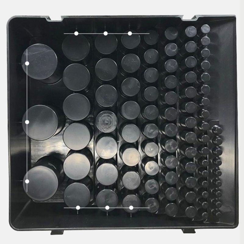 Black Drill Bit Storage Box Milling Cutter Drill Finishing Holder Organizer Case