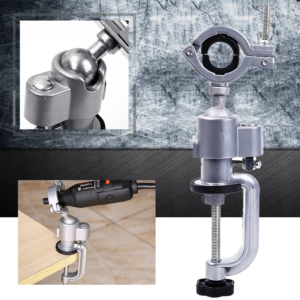 360° Rotating Table Vise Multifunctional Universal Aluminum Bench Table Vise Clamp Vice Swivel Tabletop Clamp Rotating Tools